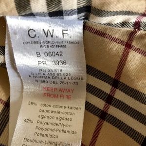 burberry cwf label